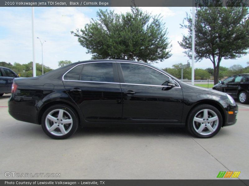 Black / Cornsilk Beige 2010 Volkswagen Jetta TDI Sedan