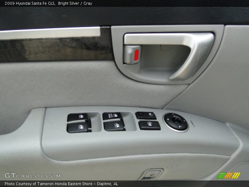 Bright Silver / Gray 2009 Hyundai Santa Fe GLS