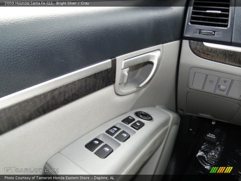 Bright Silver / Gray 2009 Hyundai Santa Fe GLS