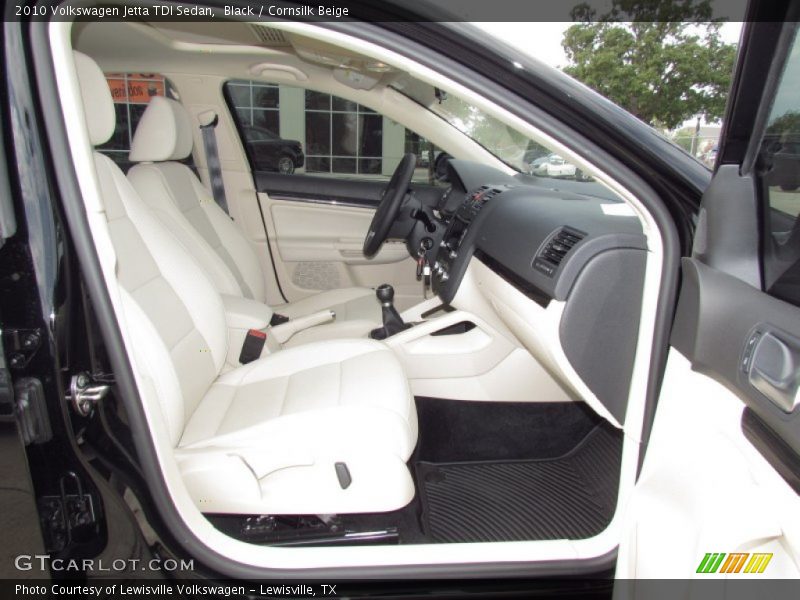 Black / Cornsilk Beige 2010 Volkswagen Jetta TDI Sedan