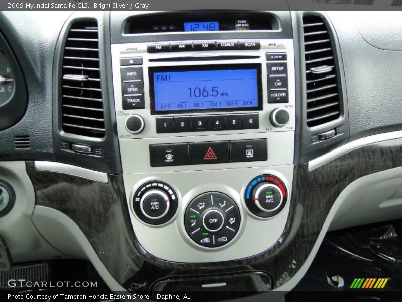 Bright Silver / Gray 2009 Hyundai Santa Fe GLS