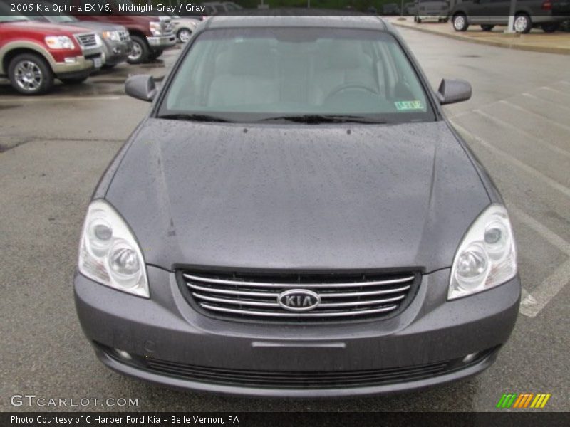 Midnight Gray / Gray 2006 Kia Optima EX V6