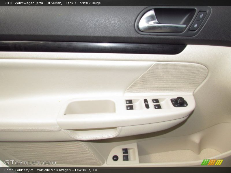 Black / Cornsilk Beige 2010 Volkswagen Jetta TDI Sedan