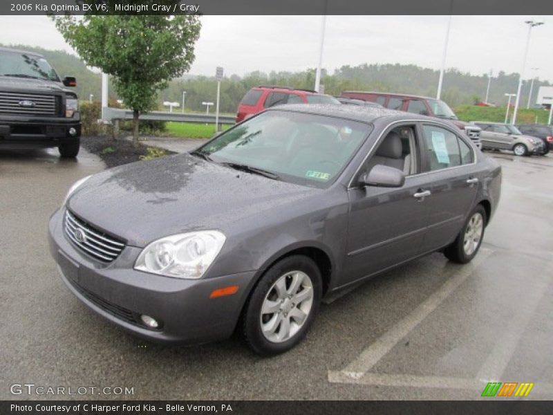 Midnight Gray / Gray 2006 Kia Optima EX V6