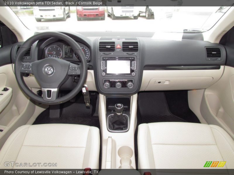 Black / Cornsilk Beige 2010 Volkswagen Jetta TDI Sedan
