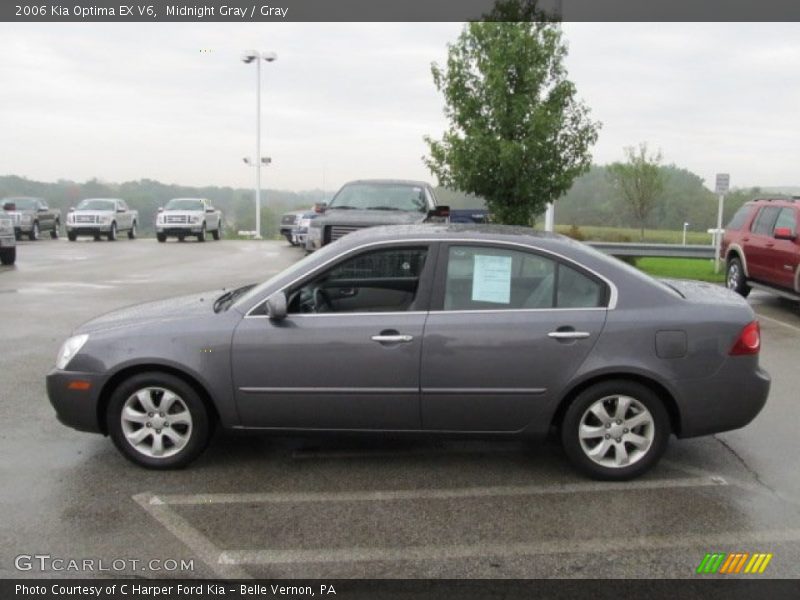 Midnight Gray / Gray 2006 Kia Optima EX V6