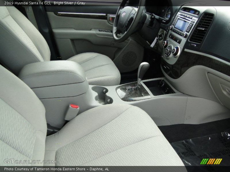Bright Silver / Gray 2009 Hyundai Santa Fe GLS