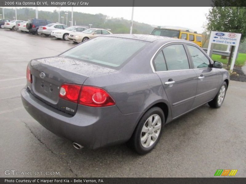Midnight Gray / Gray 2006 Kia Optima EX V6