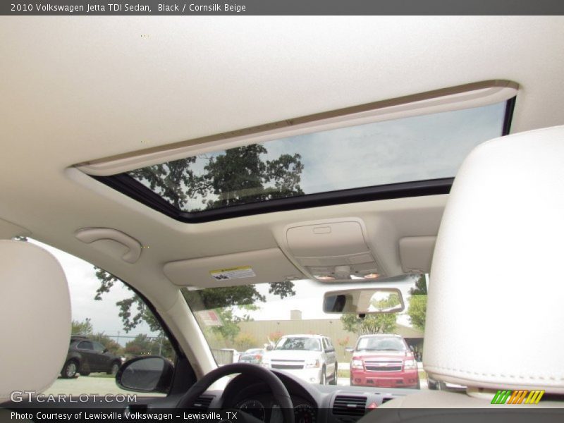 Black / Cornsilk Beige 2010 Volkswagen Jetta TDI Sedan