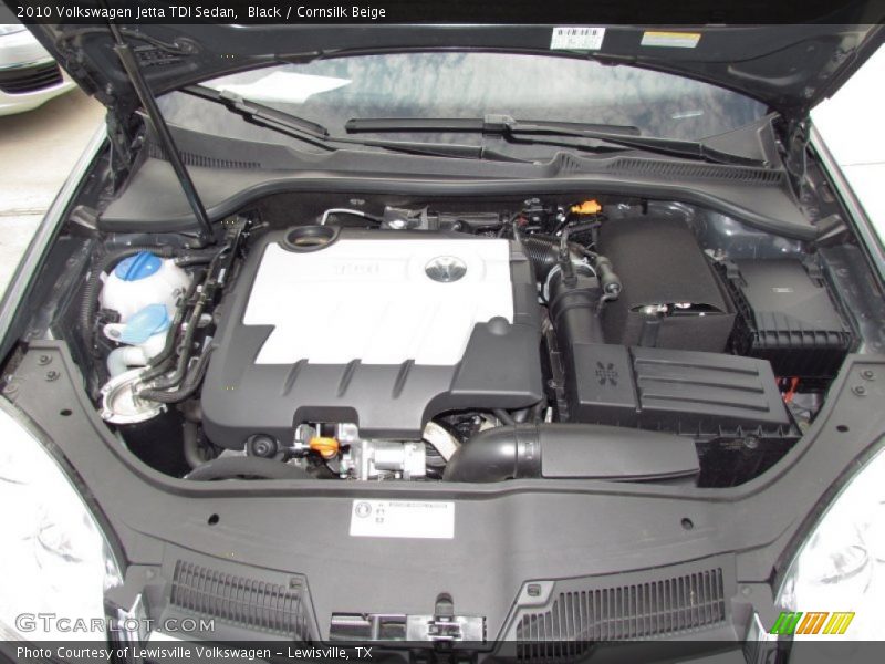 Black / Cornsilk Beige 2010 Volkswagen Jetta TDI Sedan