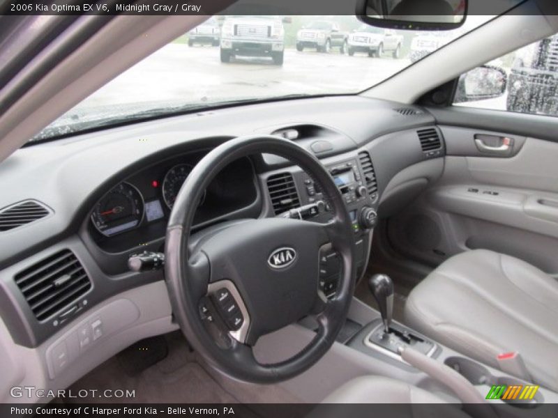 Midnight Gray / Gray 2006 Kia Optima EX V6