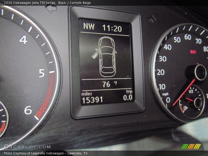 Black / Cornsilk Beige 2010 Volkswagen Jetta TDI Sedan