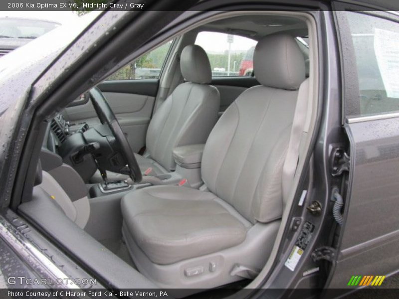 Midnight Gray / Gray 2006 Kia Optima EX V6