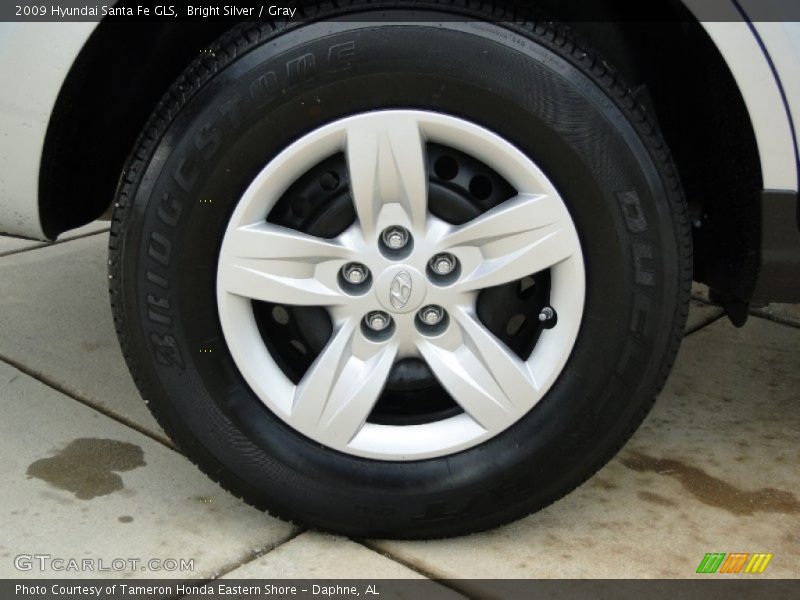 Bright Silver / Gray 2009 Hyundai Santa Fe GLS