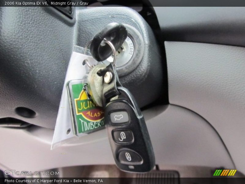 Midnight Gray / Gray 2006 Kia Optima EX V6