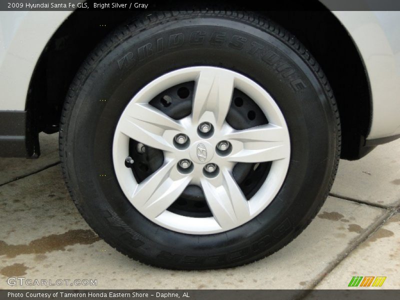 Bright Silver / Gray 2009 Hyundai Santa Fe GLS