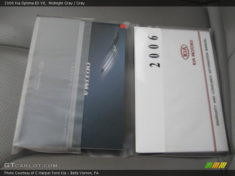 Midnight Gray / Gray 2006 Kia Optima EX V6
