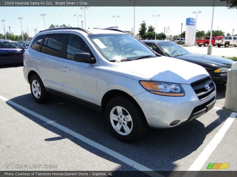 Bright Silver / Gray 2009 Hyundai Santa Fe GLS