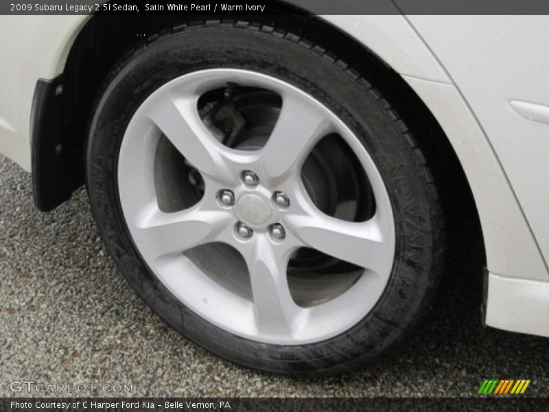 Satin White Pearl / Warm Ivory 2009 Subaru Legacy 2.5i Sedan