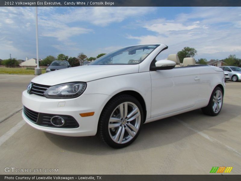 Candy White / Cornsilk Beige 2012 Volkswagen Eos Executive