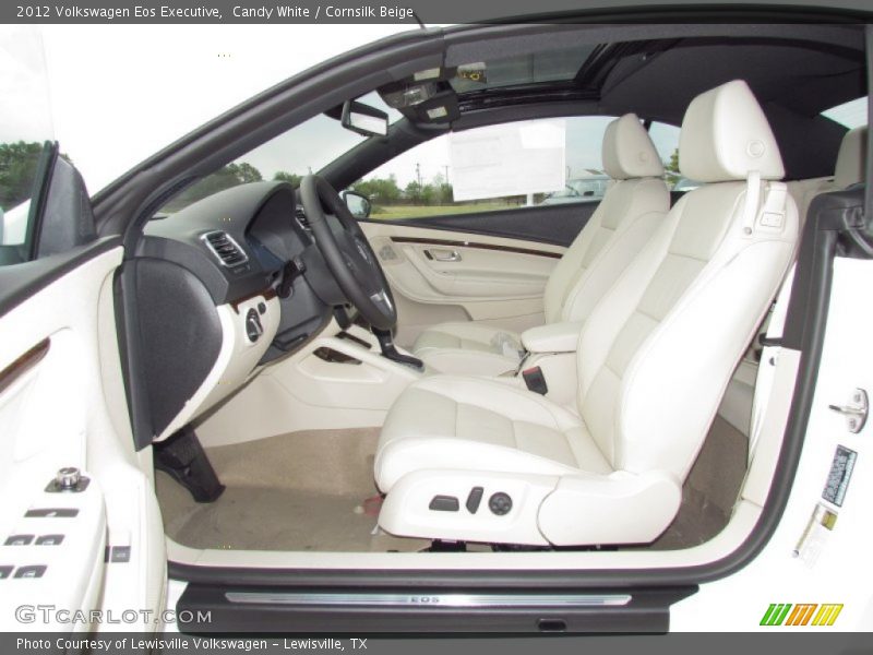 Candy White / Cornsilk Beige 2012 Volkswagen Eos Executive