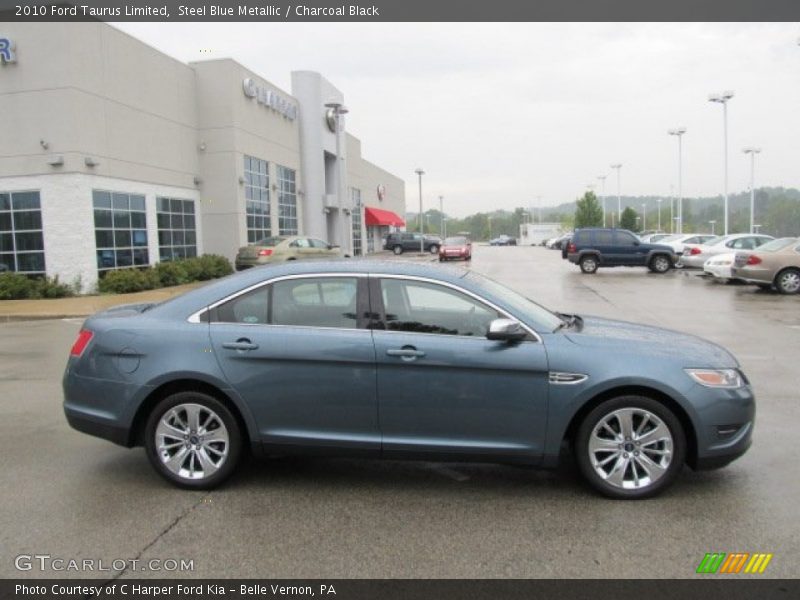 Steel Blue Metallic / Charcoal Black 2010 Ford Taurus Limited