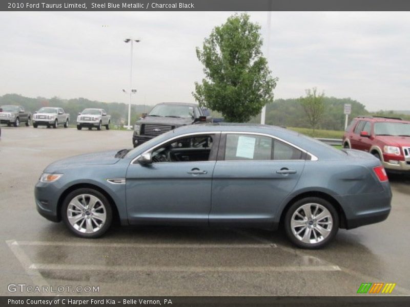 Steel Blue Metallic / Charcoal Black 2010 Ford Taurus Limited