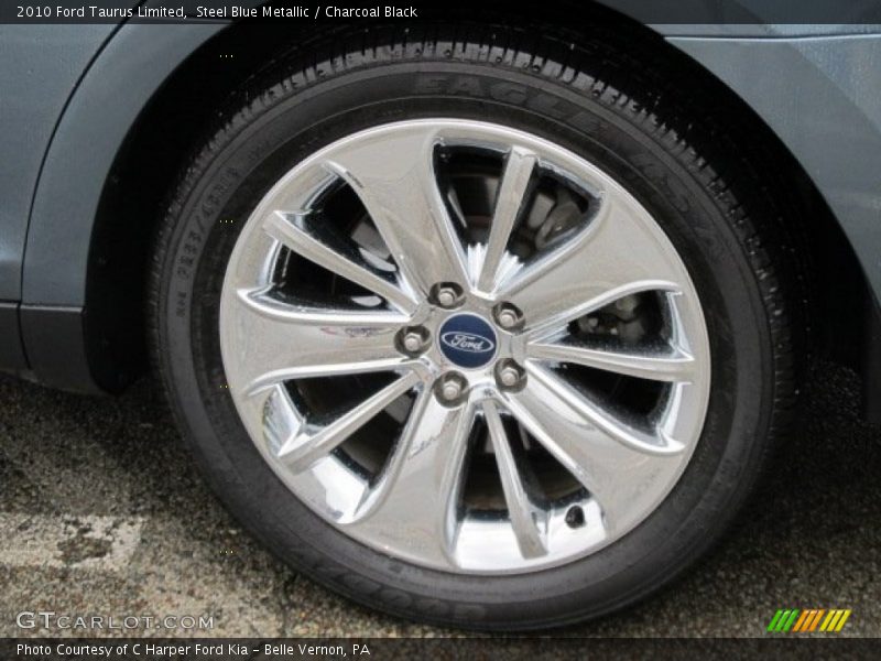 Steel Blue Metallic / Charcoal Black 2010 Ford Taurus Limited