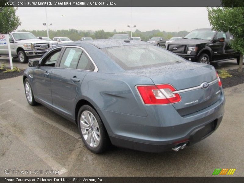 Steel Blue Metallic / Charcoal Black 2010 Ford Taurus Limited