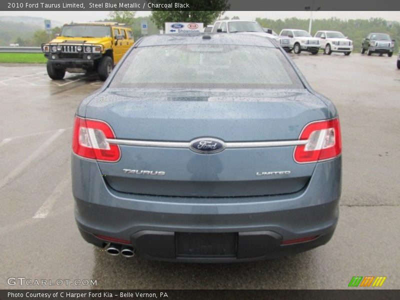 Steel Blue Metallic / Charcoal Black 2010 Ford Taurus Limited