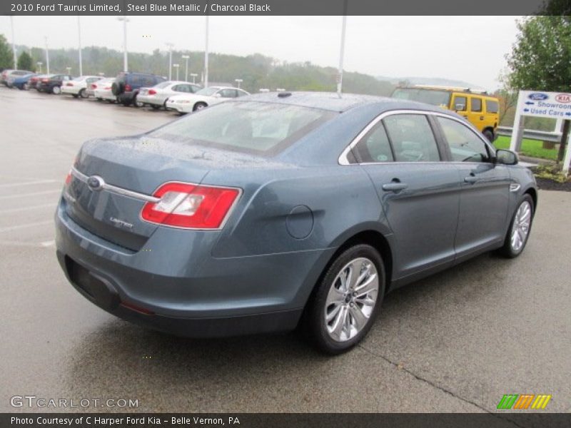 Steel Blue Metallic / Charcoal Black 2010 Ford Taurus Limited