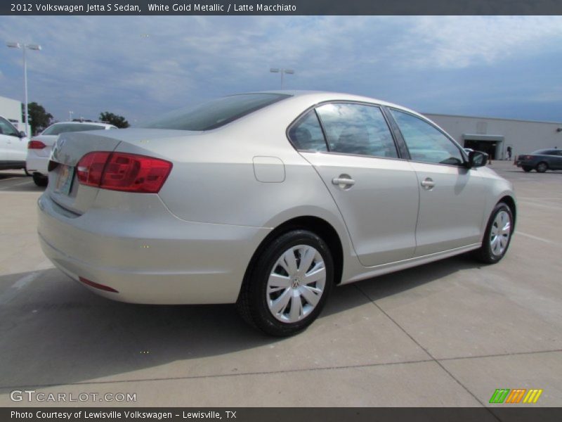 White Gold Metallic / Latte Macchiato 2012 Volkswagen Jetta S Sedan