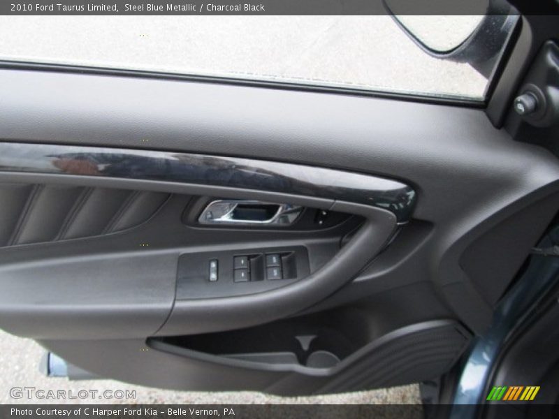 Steel Blue Metallic / Charcoal Black 2010 Ford Taurus Limited