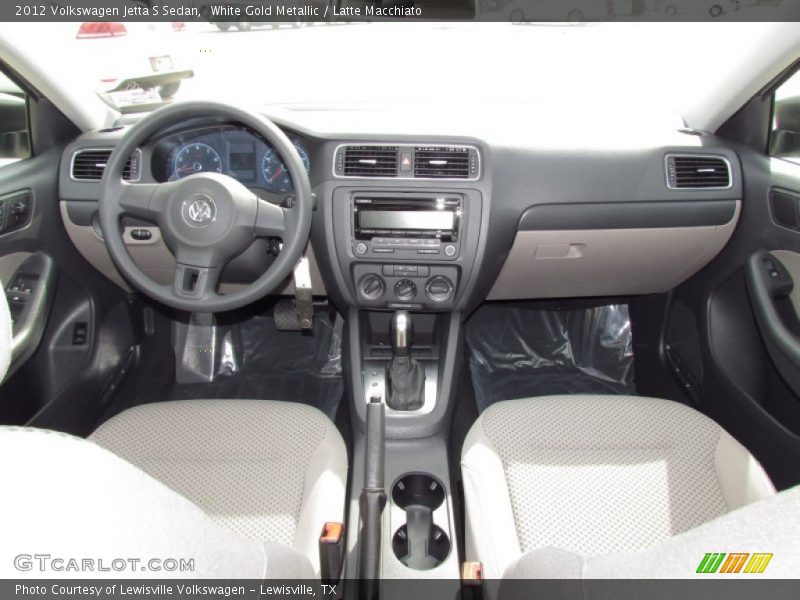White Gold Metallic / Latte Macchiato 2012 Volkswagen Jetta S Sedan