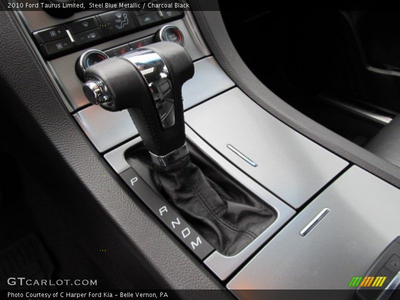Steel Blue Metallic / Charcoal Black 2010 Ford Taurus Limited