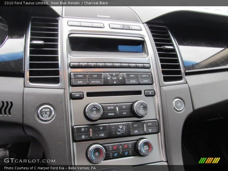 Steel Blue Metallic / Charcoal Black 2010 Ford Taurus Limited