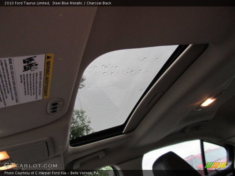 Steel Blue Metallic / Charcoal Black 2010 Ford Taurus Limited