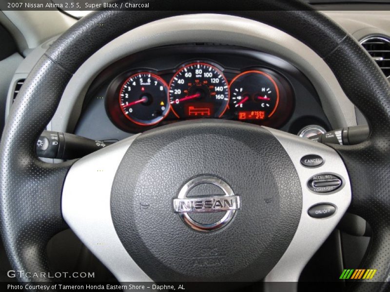 Super Black / Charcoal 2007 Nissan Altima 2.5 S
