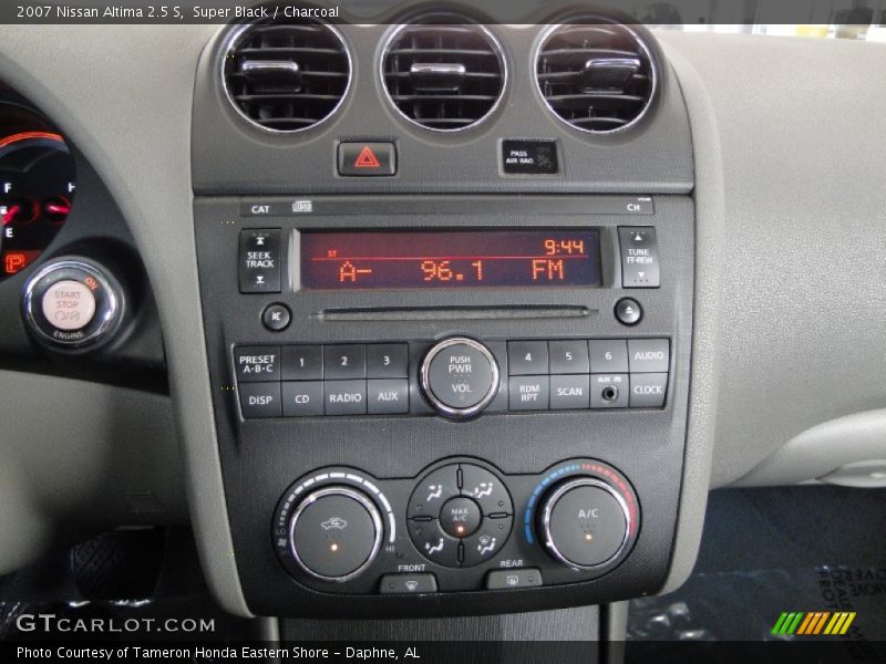 Super Black / Charcoal 2007 Nissan Altima 2.5 S