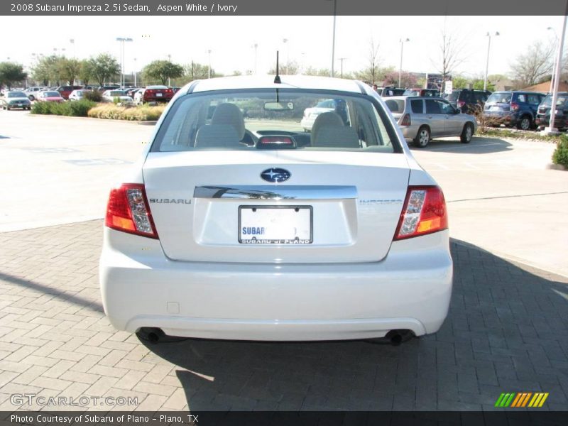 Aspen White / Ivory 2008 Subaru Impreza 2.5i Sedan