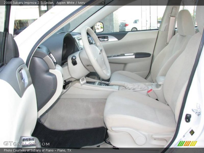 Aspen White / Ivory 2008 Subaru Impreza 2.5i Sedan