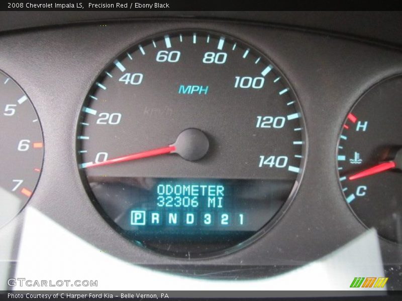 Precision Red / Ebony Black 2008 Chevrolet Impala LS