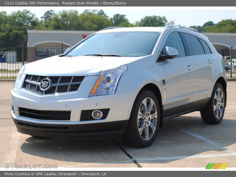 Radiant Silver Metallic / Ebony/Ebony 2012 Cadillac SRX Performance