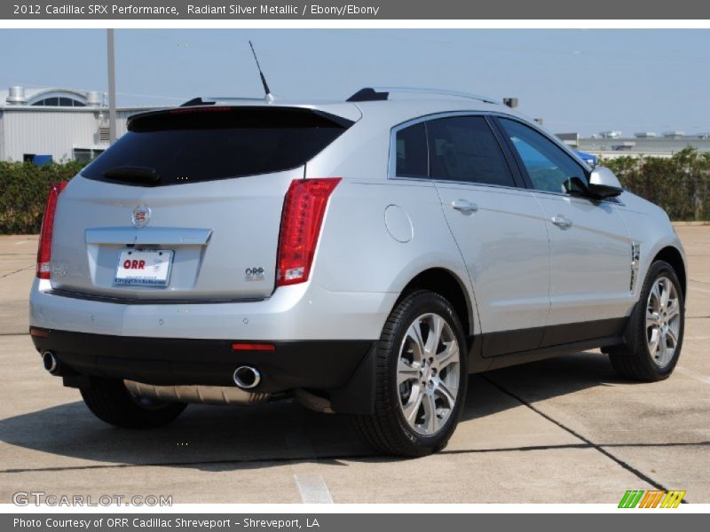 Radiant Silver Metallic / Ebony/Ebony 2012 Cadillac SRX Performance