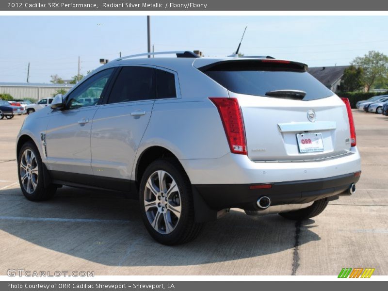 Radiant Silver Metallic / Ebony/Ebony 2012 Cadillac SRX Performance