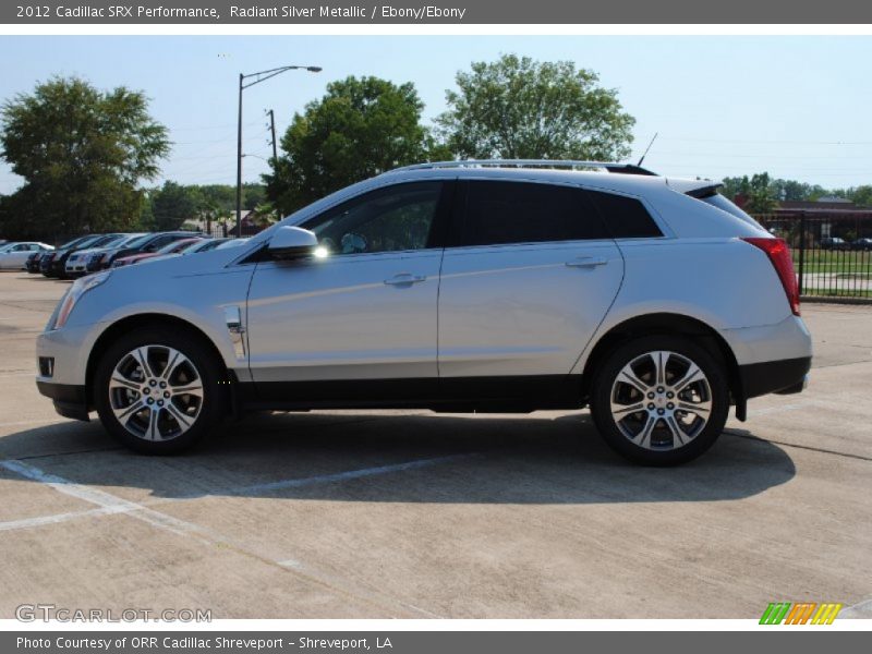 Radiant Silver Metallic / Ebony/Ebony 2012 Cadillac SRX Performance