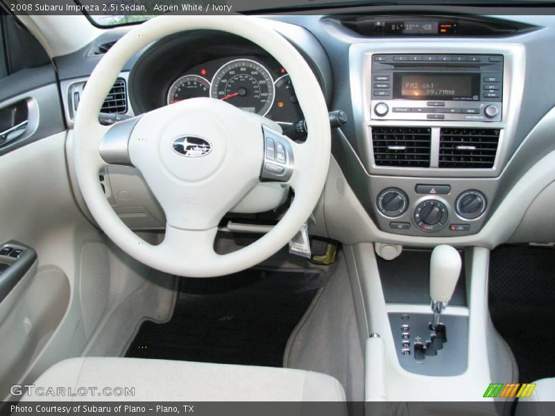 Aspen White / Ivory 2008 Subaru Impreza 2.5i Sedan