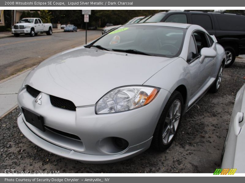 Liquid Silver Metallic / Dark Charcoal 2008 Mitsubishi Eclipse SE Coupe