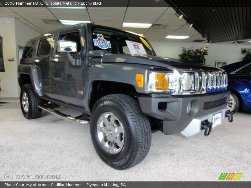 Graphite Metallic / Ebony Black 2008 Hummer H3 X