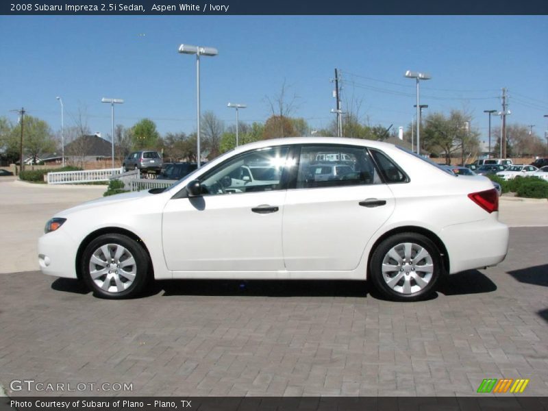 Aspen White / Ivory 2008 Subaru Impreza 2.5i Sedan